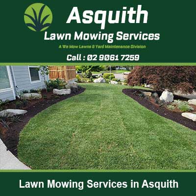 Perfectly mowed residential lawn in Asquith